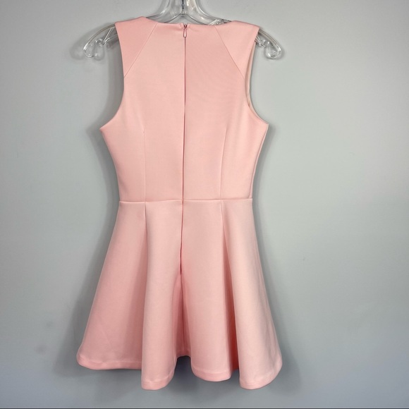 Lovers + Friends Geneva Flare Scuba Mini Dress REVOLVE Light Pastel Pink Small S - Picture 7 of 15